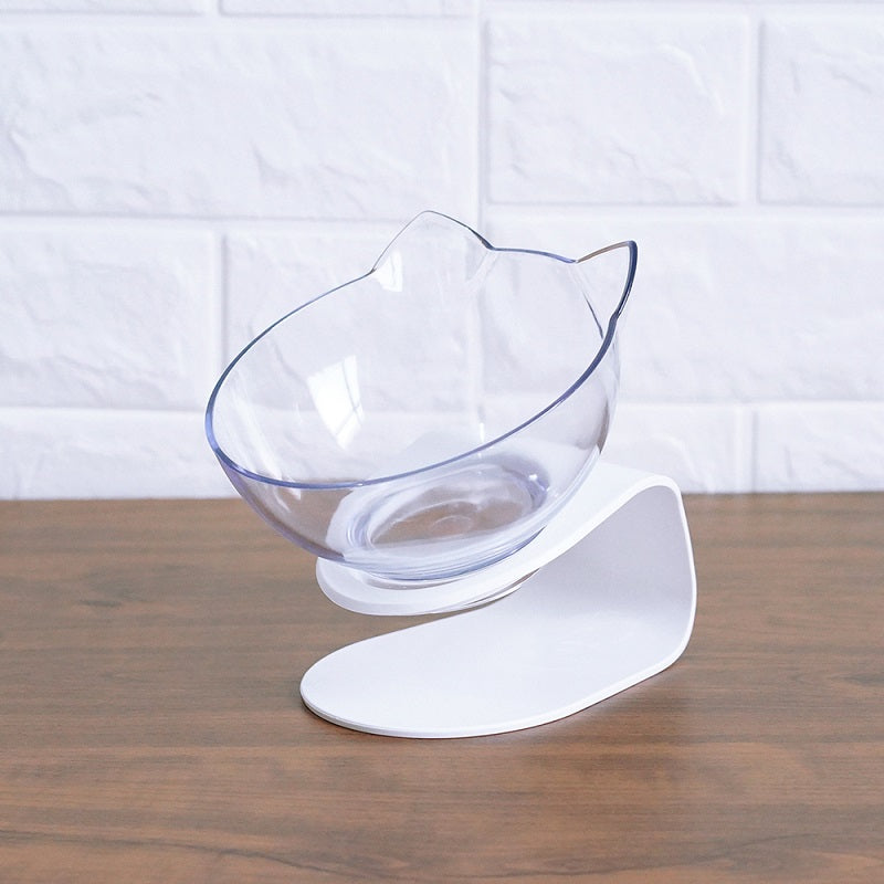 Non Slip Double Cat Bowl With Raised Stand