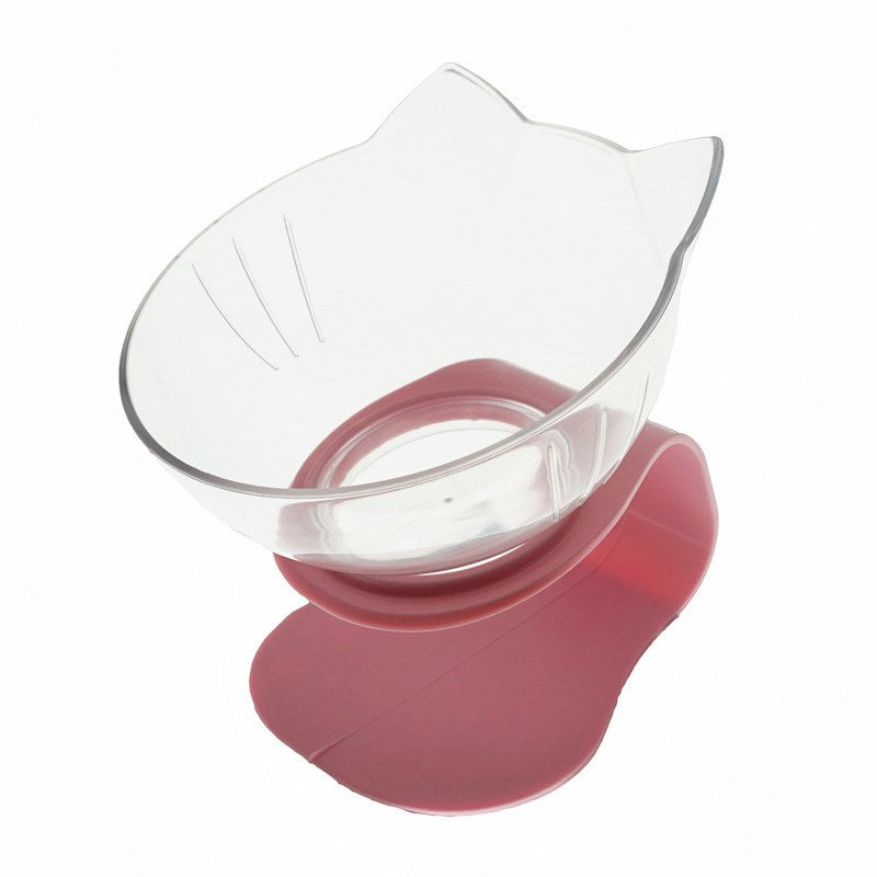 Non Slip Double Cat Bowl With Raised Stand